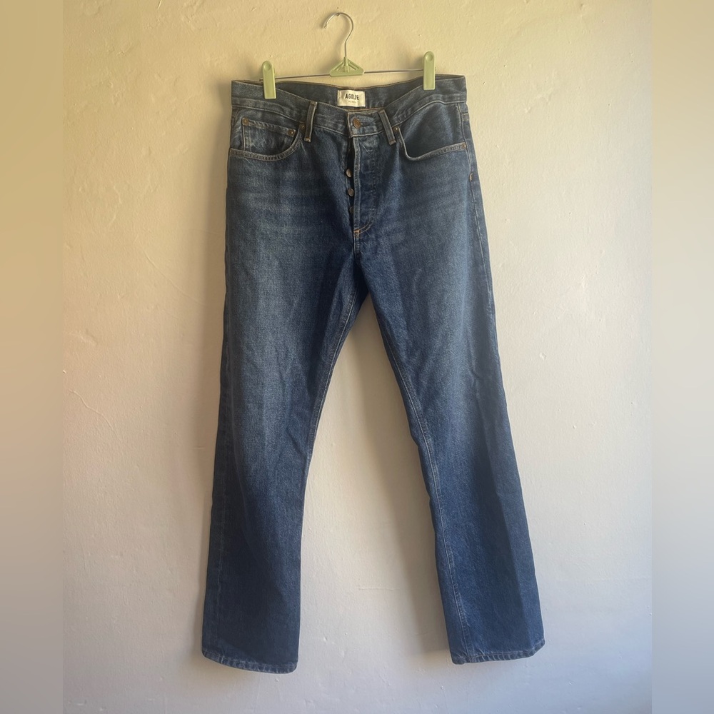 Agolde Blue Straight Jeans Classic Style
